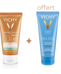Vichy Capital Soleil -50 ml- + Idéal soleil Lait Apaisant après-soleil OFFERT - Vichy