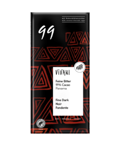 Chocolat Noir Amer Fine  99% Cacao -80g- Vivani
