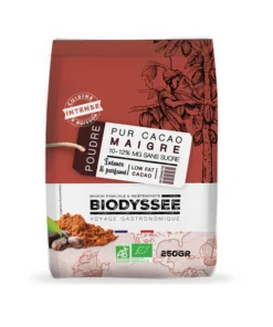 Pur Cacao Maigre 10-12% MG sans Sucre Bio -250g- Biodyssee