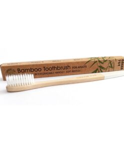 Brosse à Dents en Bambou Biodégradable – Blanc – GREEN 724